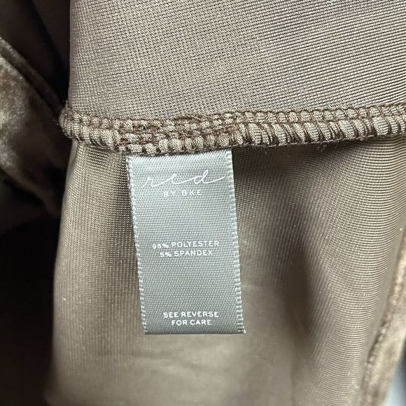 Red by BKE Buckle womens XL brown velvet collared button up blouse NEW western - Picture 5 of 8